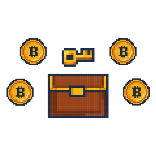 Bitcoin Money Pixel Crypto