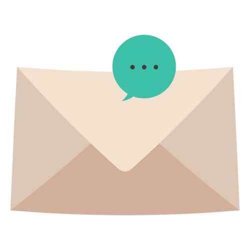 Bubble Mail Dialogue Envelope PNG