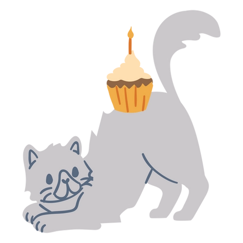 Cat Hat Birthday PNG