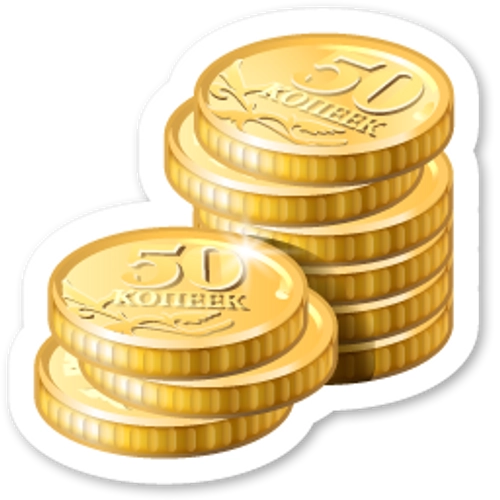 coins sticker