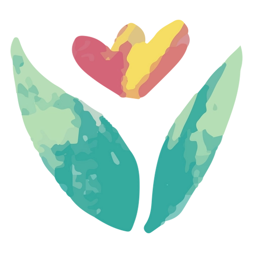 Colorful Spring Tulip Heart Design