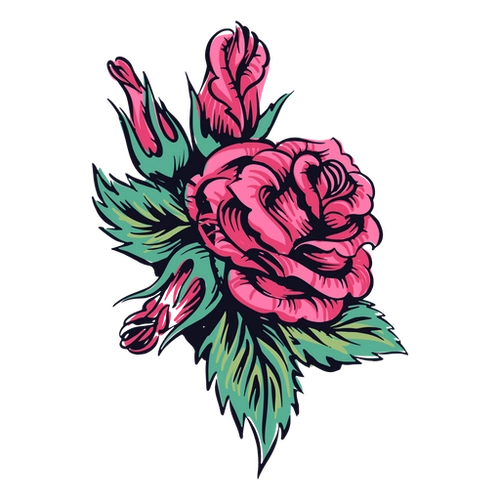 Detailed Rose PNG Art