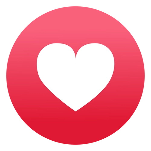 Flat Heart Icon PNG