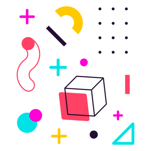 Geometric 80s Pattern Design