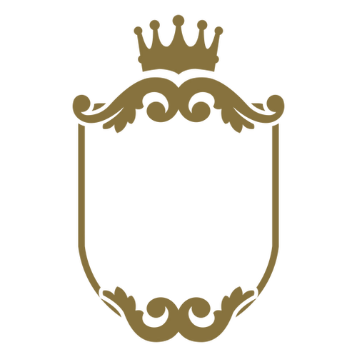 Golden Crown Shield Design