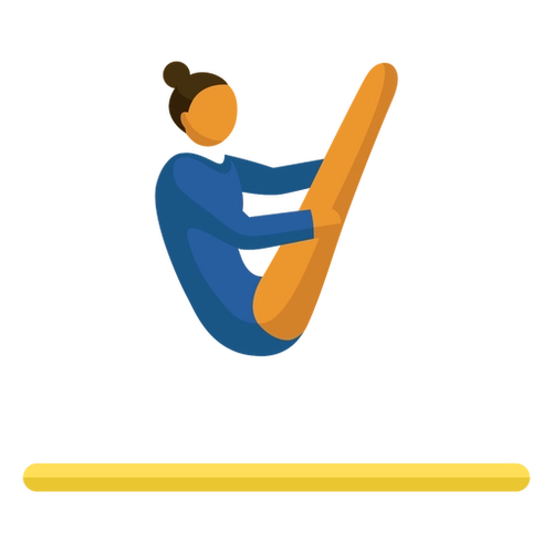 Gymnast Floor Crafting PNG Illustration