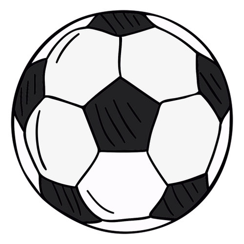 Hand-drawn football symbol Brazil PNG