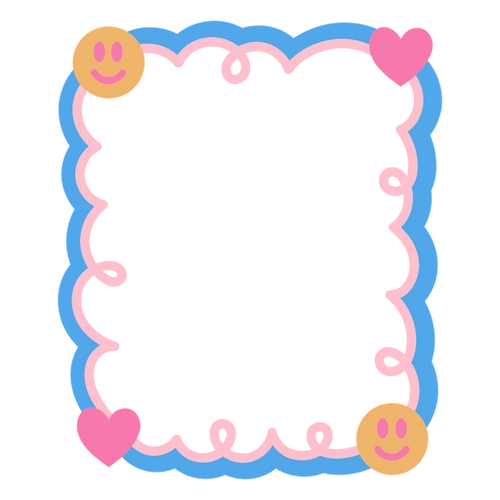 Happy Heart Frame Decoration