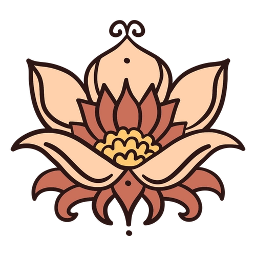 Illustration Hindu Lotus Flower PNG Design