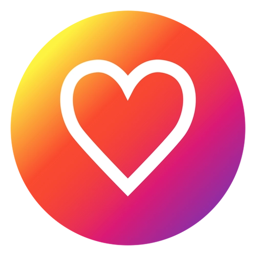 Insta Heart PNG Design