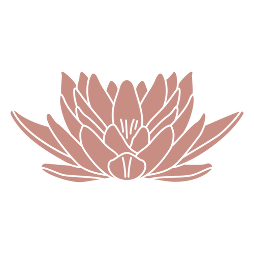 Lotus Bloom Cutout PNG Floral Design