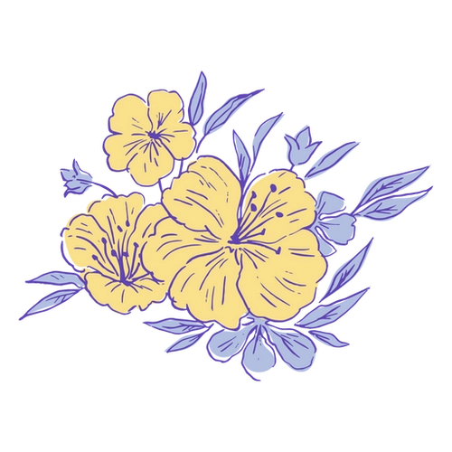 Nature Flower Icon PNG Design