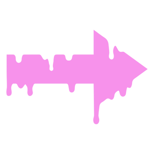 Pink Drip Arrow PNG