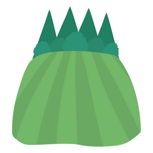 Scenic Pine Field Vector