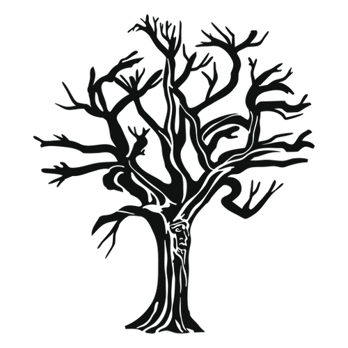 Spooky Face Tree PNG