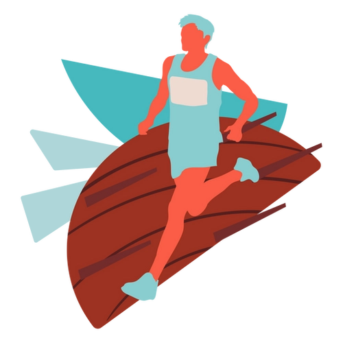 Sport Run Marathon Man People PNG Design