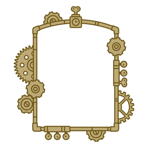 Steampunk Victorian Frame