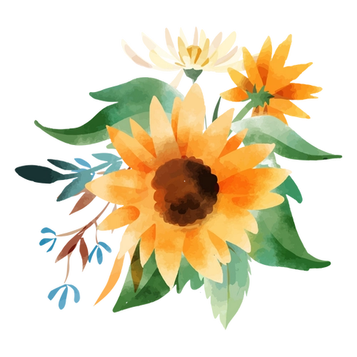 Sunflower Bliss PNG Design