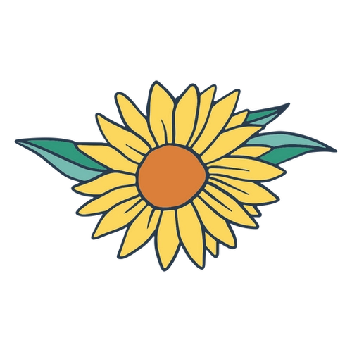 Sunflower Nature Icon PNG