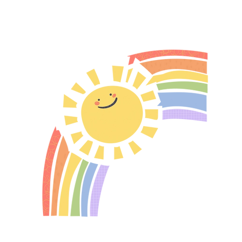 Sunny Rainbow PNG Delight