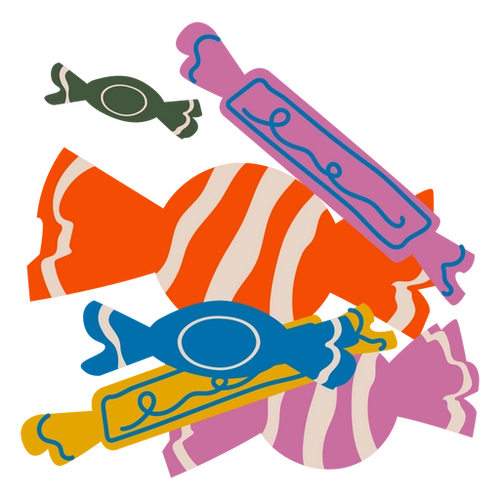 Sweet Flat Candy PNG