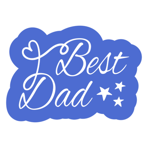 Top Father Quote Letter Badge Design