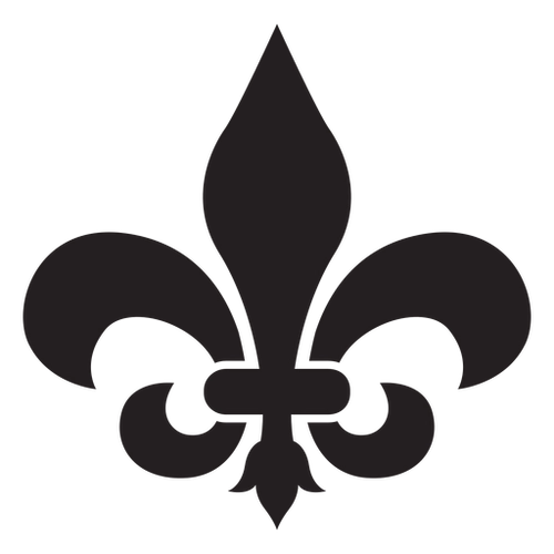 Traditional Carnival Fleur-de-lis Sign