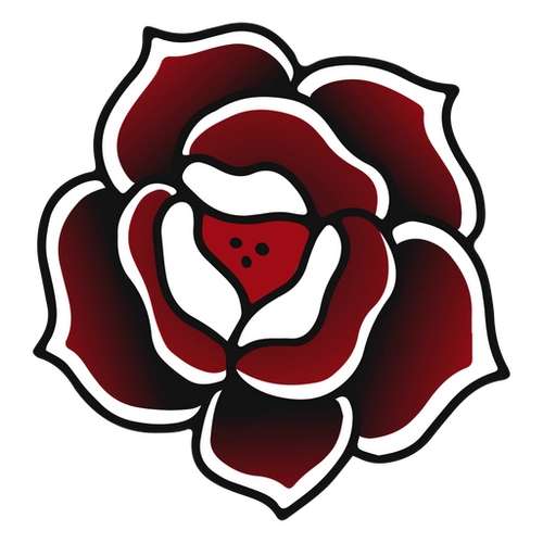 Traditional Rose Tattoo PNG