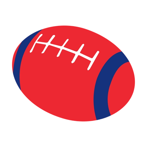 USA Rugby Ball PNG Design