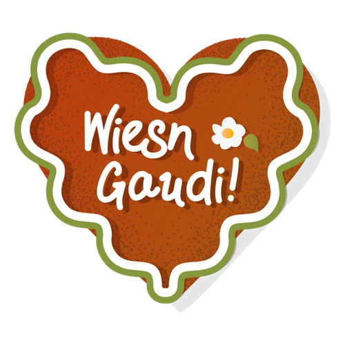 Wiesn Heart Cookie Design