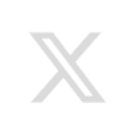 X Twitter light grey logo